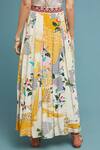 Bhanuni By Jyoti_White Viscose Crepe Printed Skirt _Online_at_Aza_Fashions