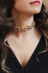 Buy_Bblingg_Gold Plated Kundan Choker Necklace _at_Aza_Fashions