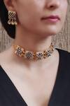 Shop_Bblingg_Gold Plated Kundan Choker Necklace _Online_at_Aza_Fashions