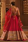 Shop Reynu Taandon Pink Georgette Sweetheart Neck Embroidered Bridal Lehenga Set at Aza Fashions Shop_Reynu Taandon_Pink Georgette Sweetheart Neck Embroidered Bridal Lehenga Set _at_Aza_Fashions