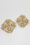 Shop_Bblingg_Gold Plated Crystal Studs_at_Aza_Fashions