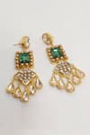 Bblingg_Gold Plated Kundan Earrings _Online_at_Aza_Fashions