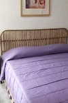 Buy_House This_Purple 100 % Cotton Double Bedcover_at_Aza_Fashions