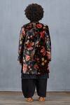 Shop_Torani_Black Jacket Silk Velvet Nisha Kshitij And Kurta Set  _at_Aza_Fashions
