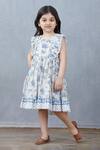 Torani_Blue Neeli Booti Frock For Girls_Online_at_Aza_Fashions