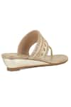 Buy_Vanilla Moon_White Embroidered Beau Kolhapuri Wedges _Online_at_Aza_Fashions