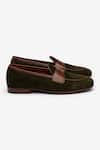 Bridlen_Green Penny Suede Loafers _Online_at_Aza_Fashions