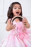 Hoity Moppet Pink Organza, Tulle Sequins, Bows Work Flared Dress at Aza Fashions Hoity Moppet_Pink Organza, Tulle Sequins, Bows Work Flared Dress _at_Aza_Fashions
