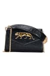 Buy_Sabyasachi_Bengal Black Calcutta Sling Bag _at_Aza_Fashions