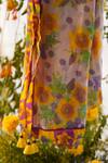 Buy_Baise Gaba_Purple Chiffon Aagaaz Floral Print Dupatta_Online_at_Aza_Fashions