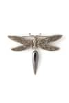 Cosa Nostraa_Red Carved Dragonfly Brooch _Online_at_Aza_Fashions