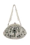 Shop_Lovetobag_Ivory Semi Precious Stone Bijoux Embellished Pouch _at_Aza_Fashions