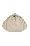 Lovetobag_Ivory Semi Precious Stone Bijoux Embellished Pouch _Online_at_Aza_Fashions