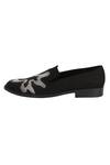 Buy_Veruschka by Payal Kothari_Black Suede Embroidered Loafers _Online_at_Aza_Fashions