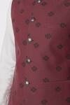 Buy_SPRING BREAK_Maroon Cotton Printed Bundi _Online_at_Aza_Fashions