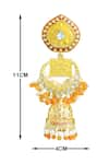 Belsi's_Gold Plated Bead Handcrafted Drop Jhumkas _Online_at_Aza_Fashions