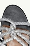 Sephyr_Black Rhaenys Swarovski Embellished Flats _Online_at_Aza_Fashions