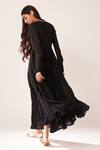 Shop_Dot_Black Cotton Anarkali _at_Aza_Fashions
