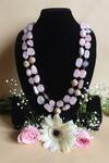 Buy_Nayaab by Sonia_Pink Beads Layered Necklace_at_Aza_Fashions