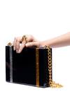 Oceana Clutches_Black Glitter Textured Metallic Clutch_Online_at_Aza_Fashions