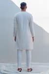 Shop_Bohame_White Chanderi Silk, Tencel Kurta And Pant Set _at_Aza_Fashions