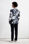 Shop_Bohame_Black Bamboo Blend Tie-dye Kurta Set _at_Aza_Fashions