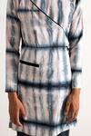 Bohame_Beige Bamboo Blend Tie-dye Kurta Set _Online_at_Aza_Fashions