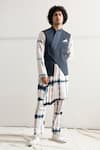 Buy_Bohame_White Bamboo Blend Quilted Bundi And Kurta Set _at_Aza_Fashions