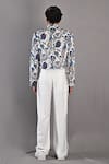 Shop_Bohame_Off White Cotton Satin / Suiting Digital Print Dermot Short Jacket And Pant Set_at_Aza_Fashions