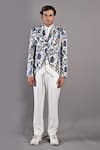 Buy_Bohame_Off White Cotton Satin Digital Gwyn Floral Jacket And Pant Set_Online_at_Aza_Fashions