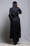 Shop_Corpora Studio_Black Crepe Shirt Collar Dress _at_Aza_Fashions