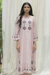 Buy Shivani Bhargava Pink Chanderi Round Kurta at Aza Fashions Buy_Shivani Bhargava_Pink Chanderi Round Kurta _at_Aza_Fashions