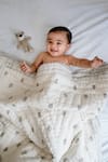 Buy_Raamae_Owl Block Print Baby Quilt_at_Aza_Fashions