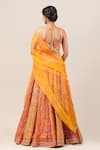 Shop_Tarun Tahiliani_Multi Color Organza Embroidery Round Bridal Lehenga Set _at_Aza_Fashions