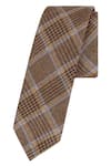 Buy_Closet Code_Brown Cotton Plaid Tie _at_Aza_Fashions