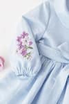 Shop_Bagichi_Blue Embroidered Dress For Girls_at_Aza_Fashions