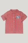 Buy_Bagichi_Red Organic Cotton Plaid Shirt  _at_Aza_Fashions