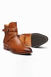 Shop_3DM LIFESTYLE_Brown Jodhpur Boots _Online_at_Aza_Fashions