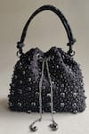 Buy_Plode_Rhinestone Embellished Bucket Bag_Online_at_Aza_Fashions