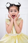 Shop Hoity Moppet Yellow Organza Pearls Ruffle Fit And Flare Dress Online at Aza Fashions Shop_Hoity Moppet_Yellow Organza Pearls Ruffle Fit And Flare Dress _Online_at_Aza_Fashions