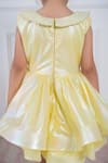 Hoity Moppet Yellow Organza Pearls Ruffle Fit And Flare Dress at Aza Fashions Hoity Moppet_Yellow Organza Pearls Ruffle Fit And Flare Dress _at_Aza_Fashions