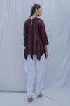 Shop_Bohame_Brown Tencel Dream Cowl Top _at_Aza_Fashions