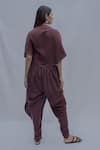 Shop_Bohame_Brown Handloom Cotton Rika Jumpsuit _at_Aza_Fashions