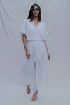 Bohame White Tencel Rika Jumpsuit Online at Aza Fashions Bohame_White Tencel Rika Jumpsuit _Online_at_Aza_Fashions