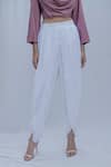 Shop_Bohame_White Tencel Dhoti Pant _at_Aza_Fashions