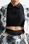 Buy_Bohame_Black Linen Collared Neck Rosa Tie Dye Co-ord Pant Sets _Online_at_Aza_Fashions