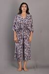 Buy_Bohame_Purple Crepe Printed Floral V Neck Winika Jumpsuit _Online_at_Aza_Fashions