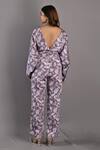 Shop_Bohame_Purple Cotton Satin Ayana Floral Print Jumpsuit_at_Aza_Fashions