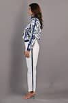 Bohame_Off White Cotton Satin Printed Floral High Magnolia Bomber Jacket And Pant Set _Online_at_Aza_Fashions