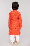 Shop_Byb Premium_Orange 100% Cotton Printed Bandhani Kurta Set _at_Aza_Fashions